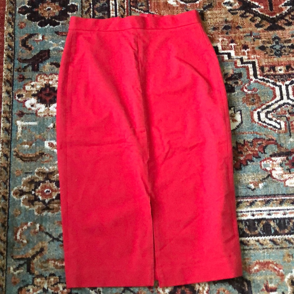 Red pencil skirt banana republic